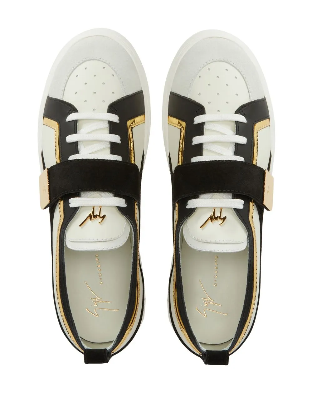 Shop Giuseppe Zanotti Zenas Low-top Sneakers In White