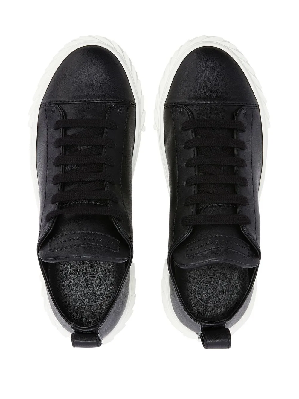 Giuseppe Zanotti logo-patch low-top trainers Black