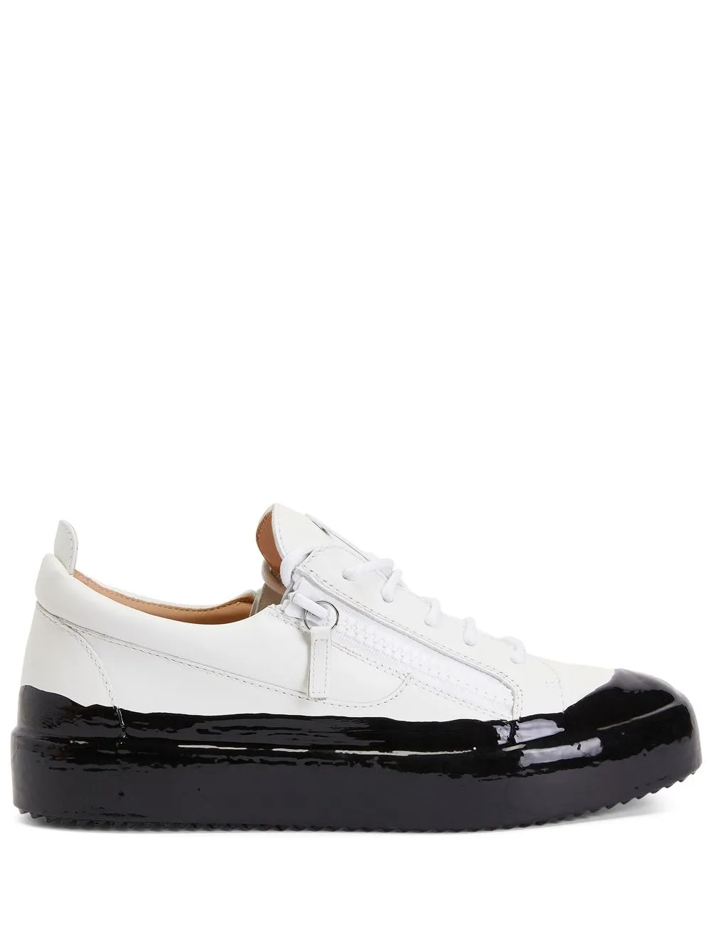 

Giuseppe Zanotti tenis bajos con agujetas - Blanco