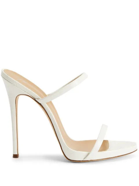 Giuseppe Zanotti Darsey 120mm double-strap leather mules