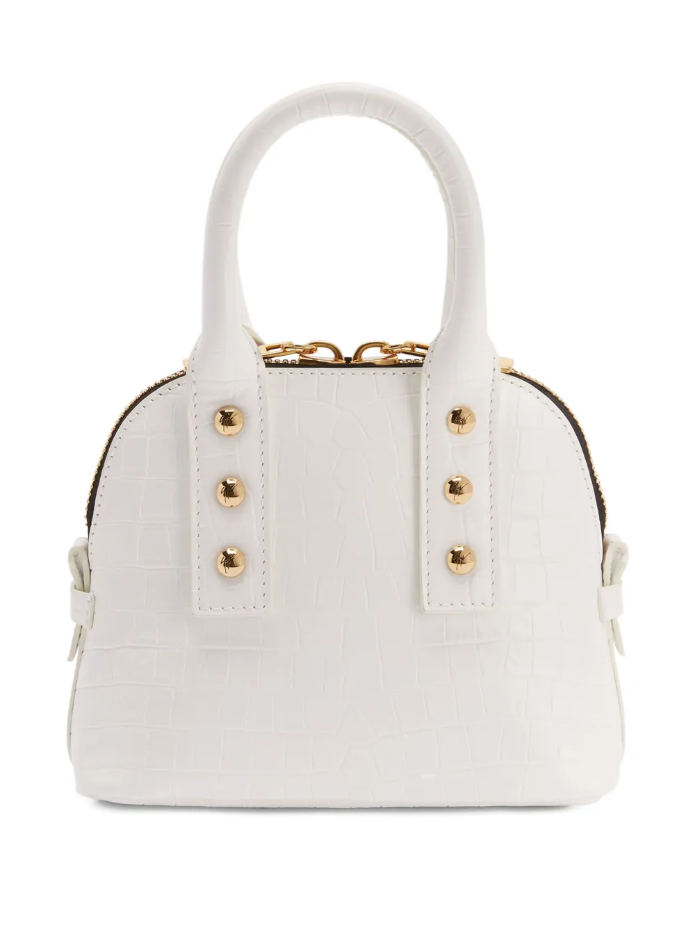 Giuseppe Zanotti Leather Shoulder Bag In White