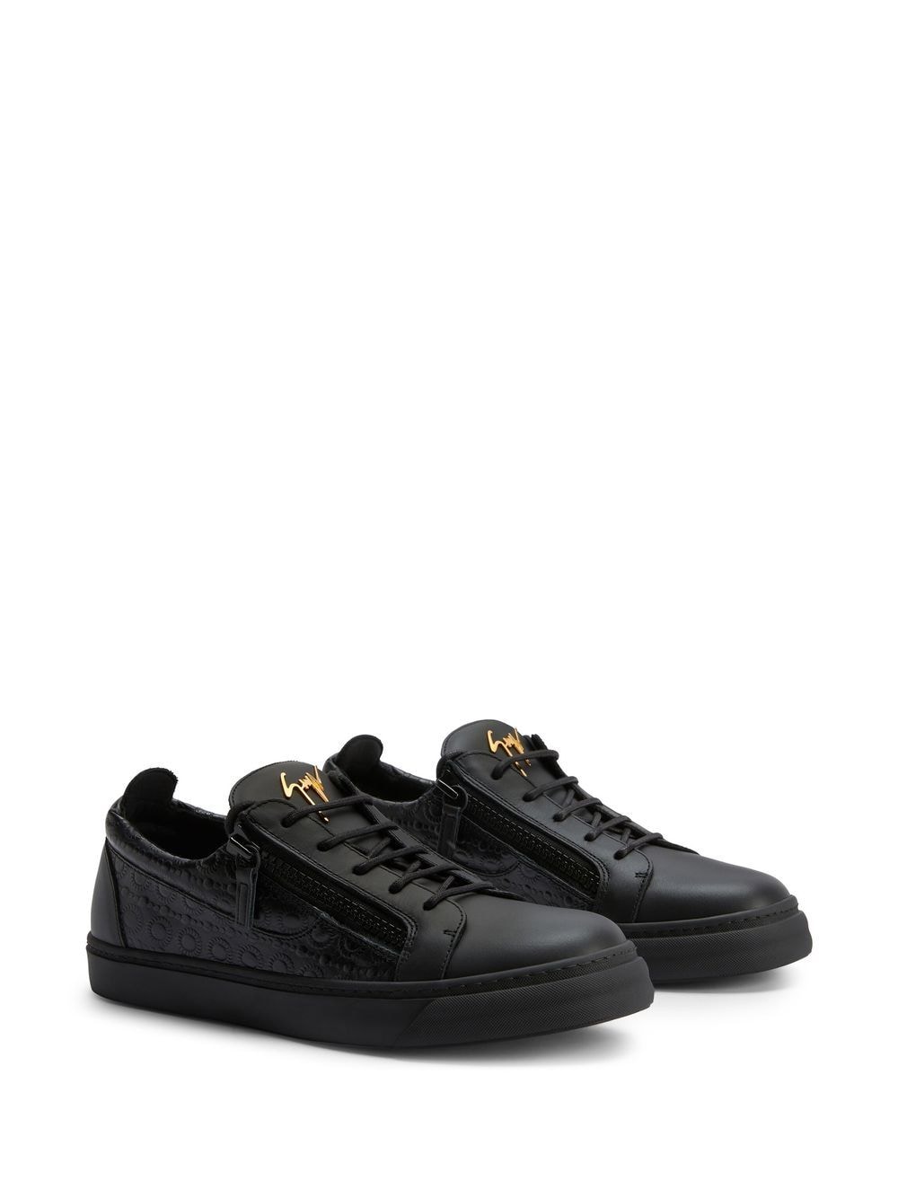 Shop Giuseppe Zanotti Frankie Low-top Sneakers In Black