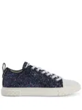 Giuseppe Zanotti glitter low-top sneakers - Black