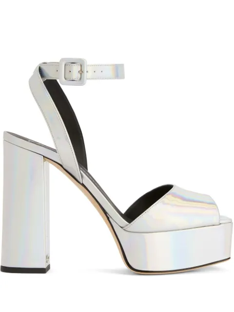 Giuseppe Zanotti New Betty iridescent platform sandals