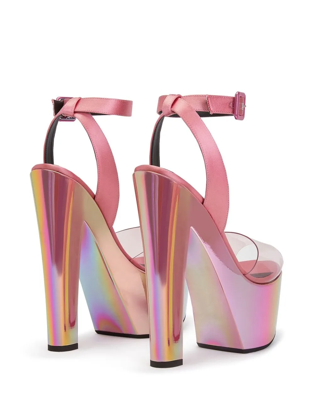 Pink clearance iridescent sandals