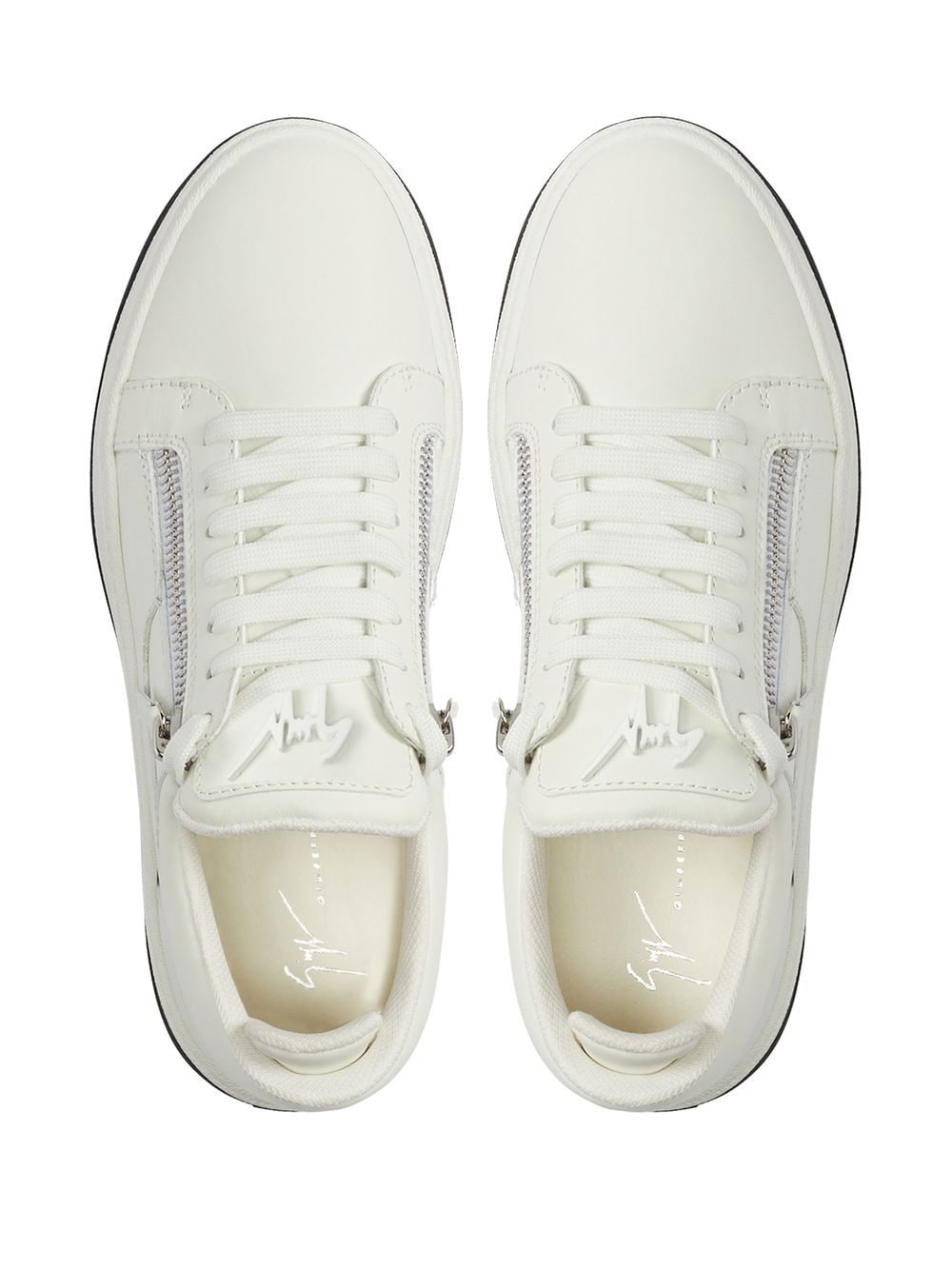 Shop Giuseppe Zanotti Gail Low-top Sneakers In White