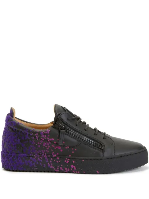 Giuseppe Zanotti painterly-print low-top sneakers 