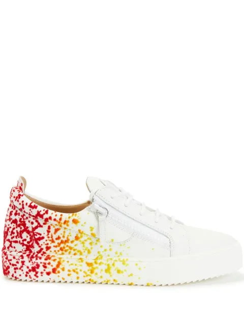 Giuseppe Zanotti paint-splatter low-top sneakers