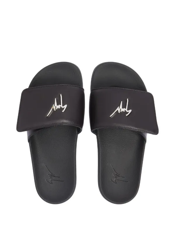 Giuseppe Zanotti New Brett Slides | Black | FARFETCH GR
