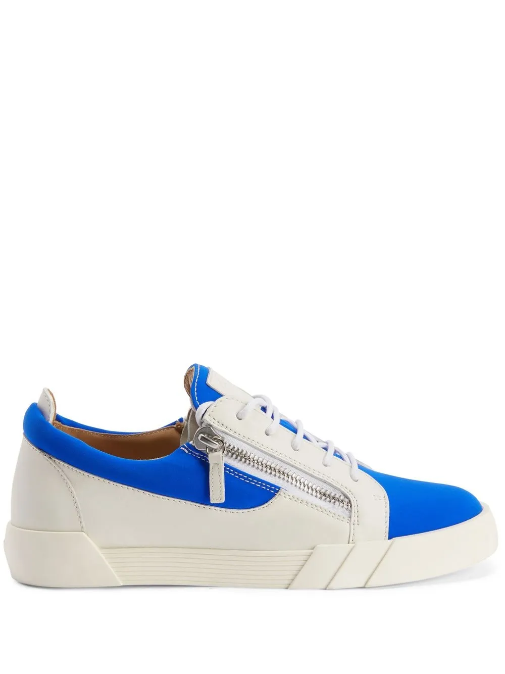 Giuseppe Zanotti Colour-block Low-top Sneakers In 蓝色