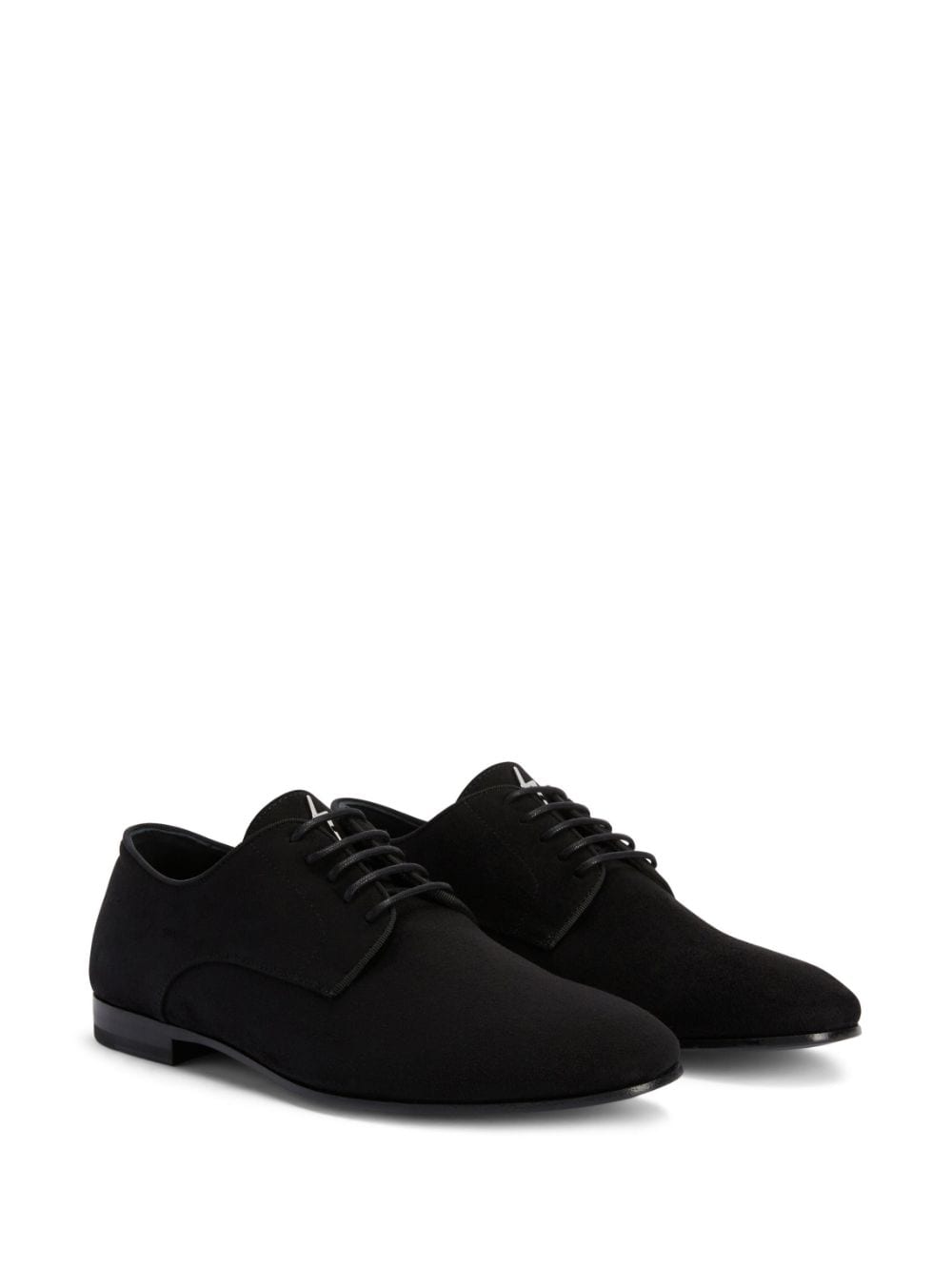 Shop Giuseppe Zanotti Leather Lace-up Loafers In Black