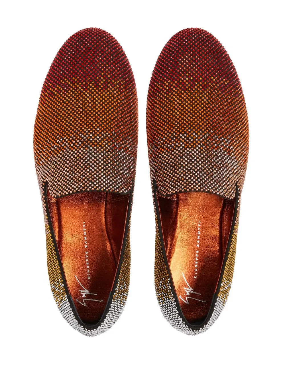 Giuseppe Zanotti Lewis Sparkle crystal-embellished loafers Multicolour