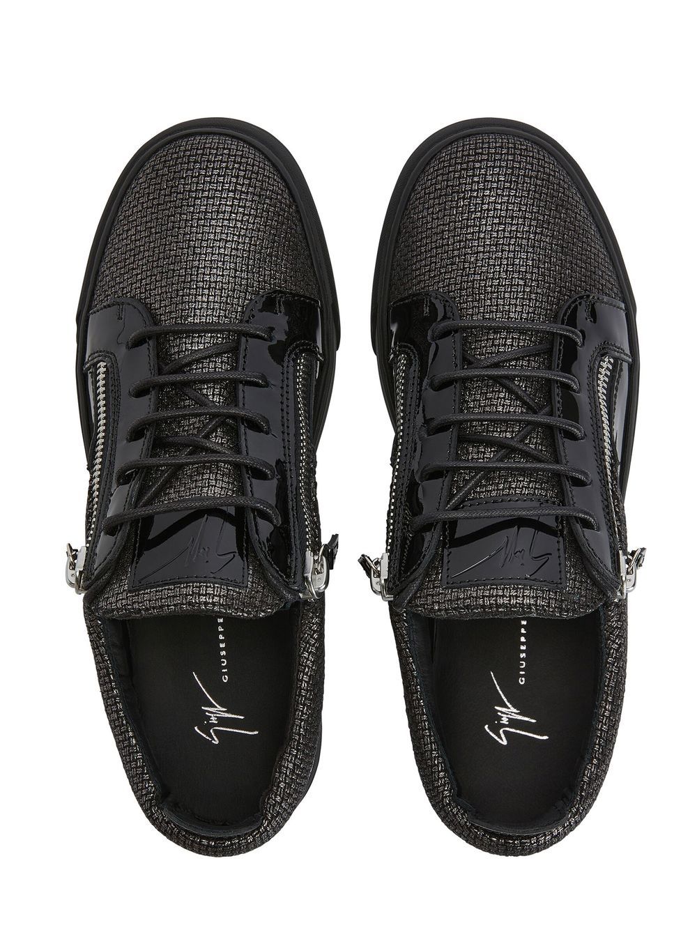 Shop Giuseppe Zanotti Frankie Low-top Sneakers In Schwarz