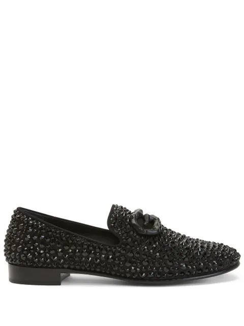 Giuseppe Zanotti Leopoldino rhinestone-embellished loafers