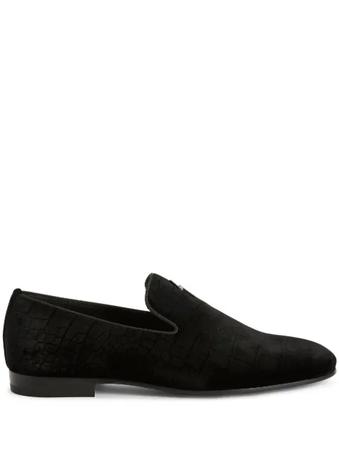 Giuseppe Zanotti slip-on velvet loafers