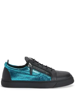 Giuseppe Zanotti Frankie double-zip low-top Sneakers | Blue | FARFETCH
