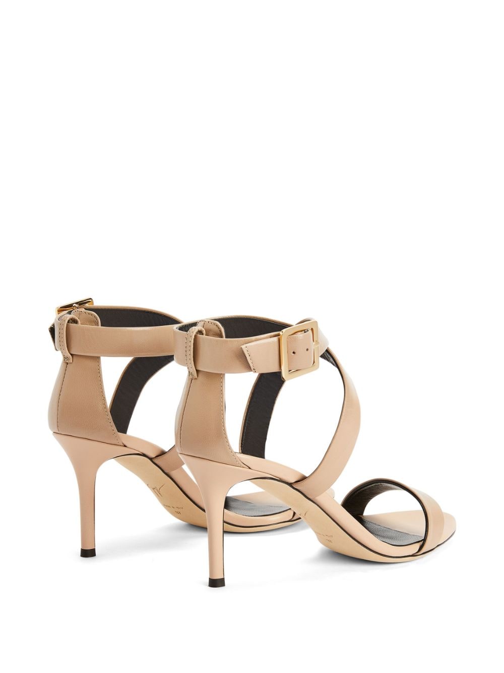 Shop Giuseppe Zanotti Ellie 80mm Leather Sandals In Pink