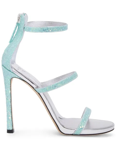 Giuseppe Zanotti Harmony glitter strappy sandals