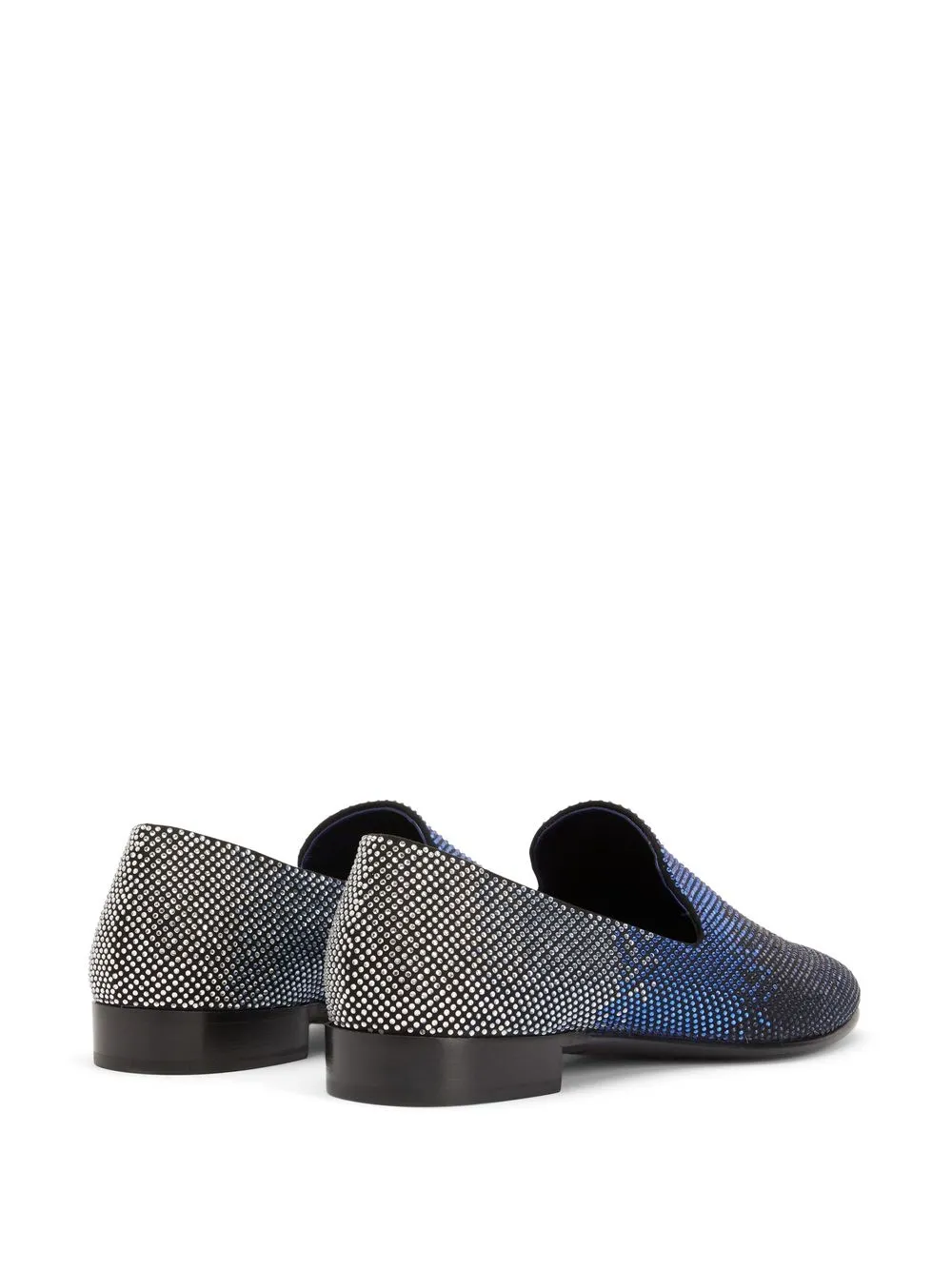 Giuseppe Zanotti Lewis Sparkle Crystal-embellished Loafers In Blue