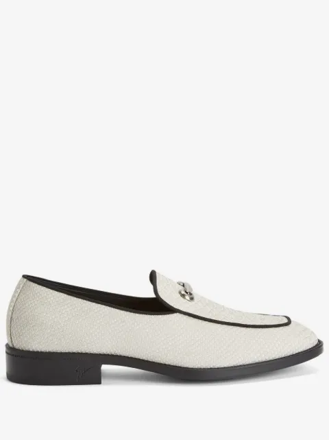 Giuseppe Zanotti Archibald snakeskin-effect leather loafers
