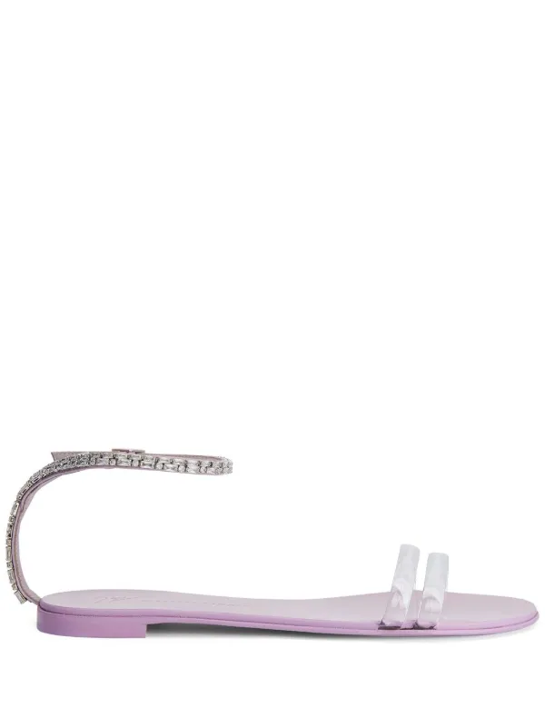 国内発送★GIUSEPPE ZANOTTI★Agathe Plexi サンダル Giuseppe Zanotti Agathe Plexi サンダル | ピンク | FARFETCH JP