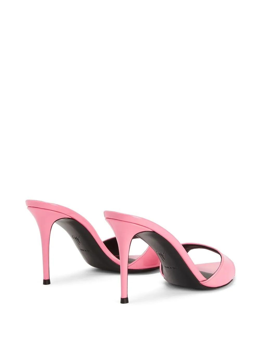 Giuseppe Zanotti Intrigo Patent Stiletto Mule Sandals In Pink
