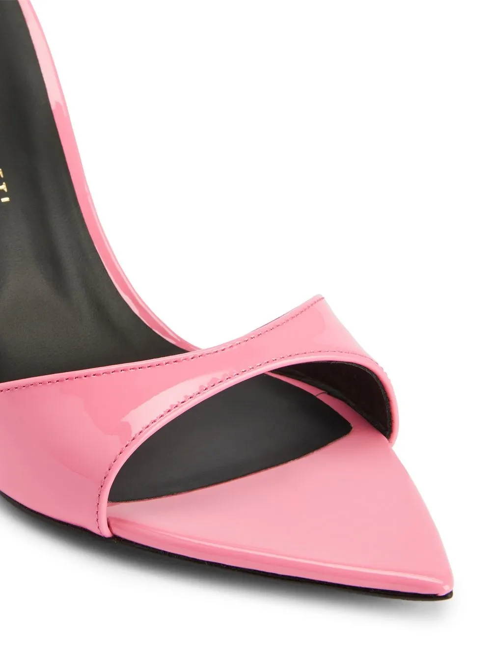 Giuseppe Zanotti Intrigo Patent Stiletto Mule Sandals In Pink