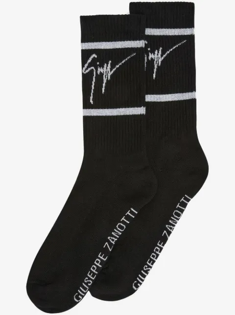 Giuseppe Zanotti Par de meias GZ Soks com intarsia