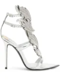 Giuseppe Zanotti 105mm Intrigo Flame sandals - Silver
