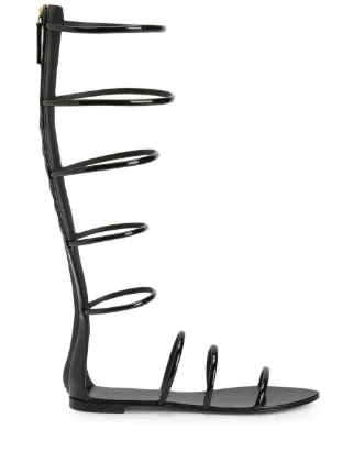Giuseppe Zanotti Super Intrigo Gladiator Sandals | Black | FARFETCH