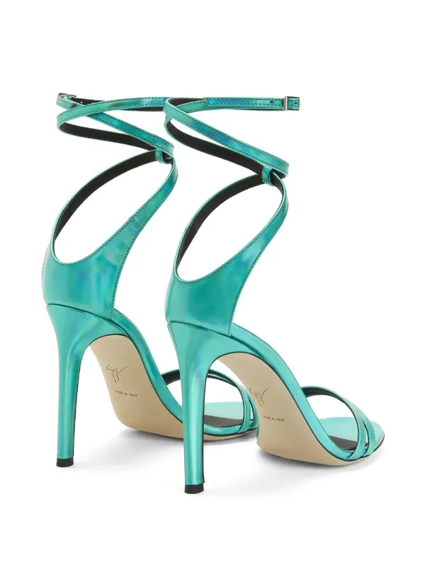 Giuseppe Zanotti Sandália Catia Com Salto 105mm Azul FARFETCH BR
