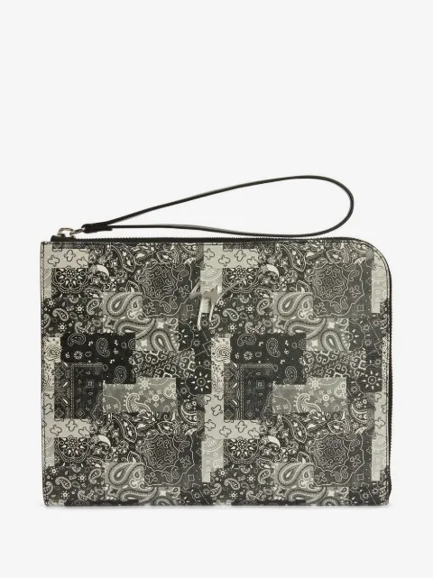 Giuseppe Zanotti cartera con estampado de cachemira 