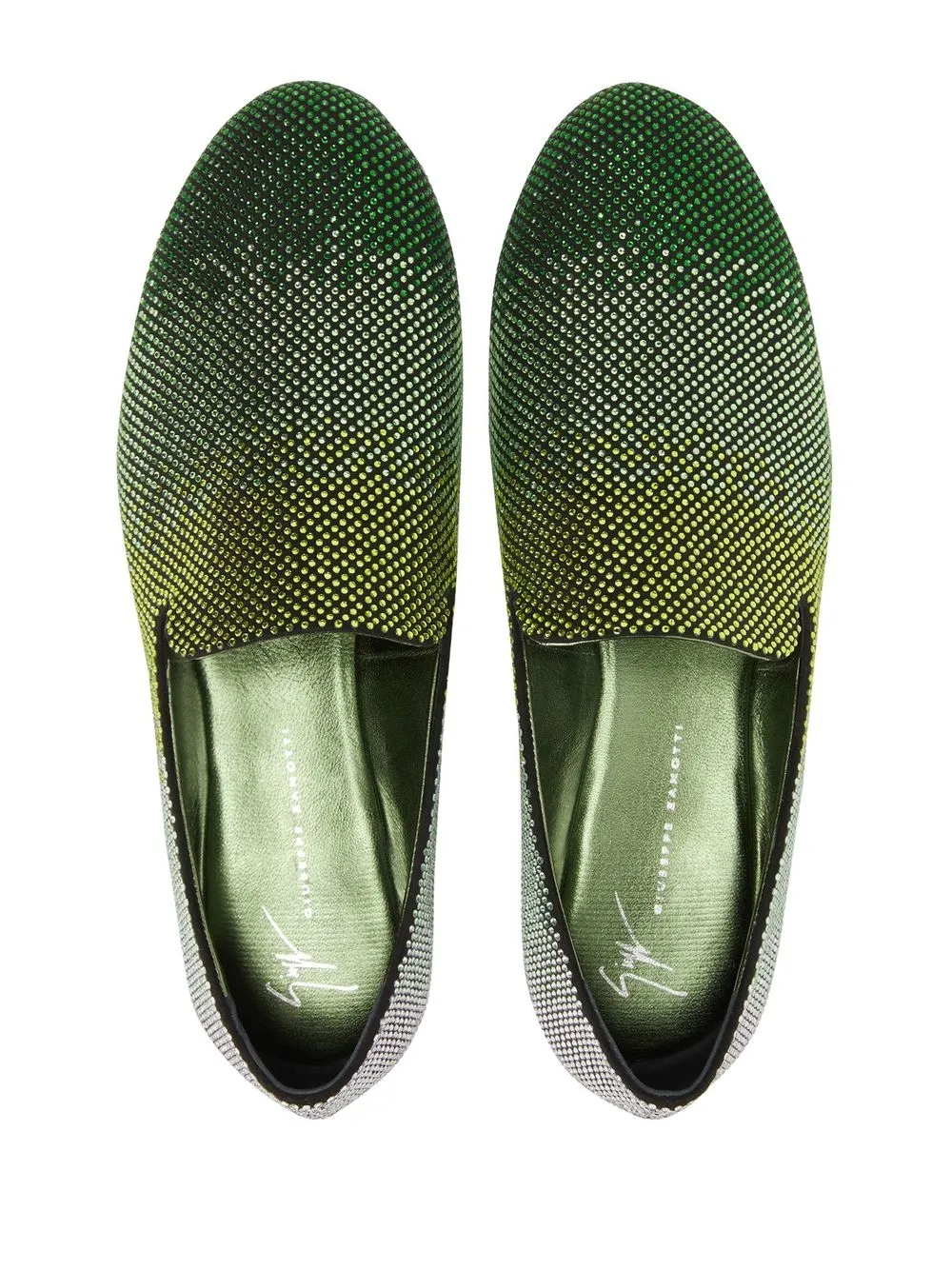 Giuseppe Zanotti Lewis Sparkle In Grün