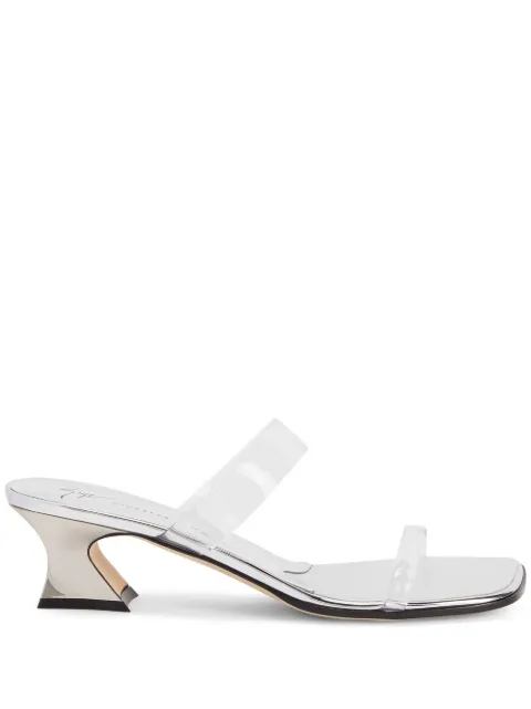 Giuseppe Zanotti 45mm transparent mid-block sandals 