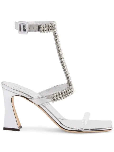 Giuseppe Zanotti sandalias con detalles de cristal y tacón de 85mm 