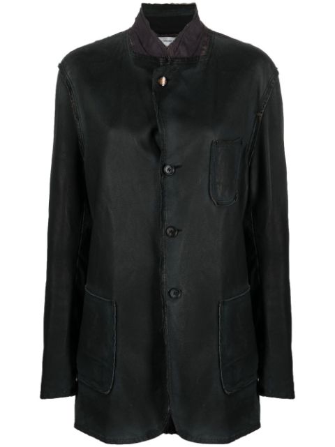 Comme Des Garcons 2010s distressed panelled jacket Women