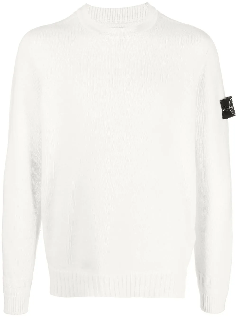 

Stone Island Costa logo-patch jumper - White