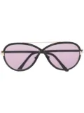 TOM FORD Eyewear top-bar sunglasses - Black