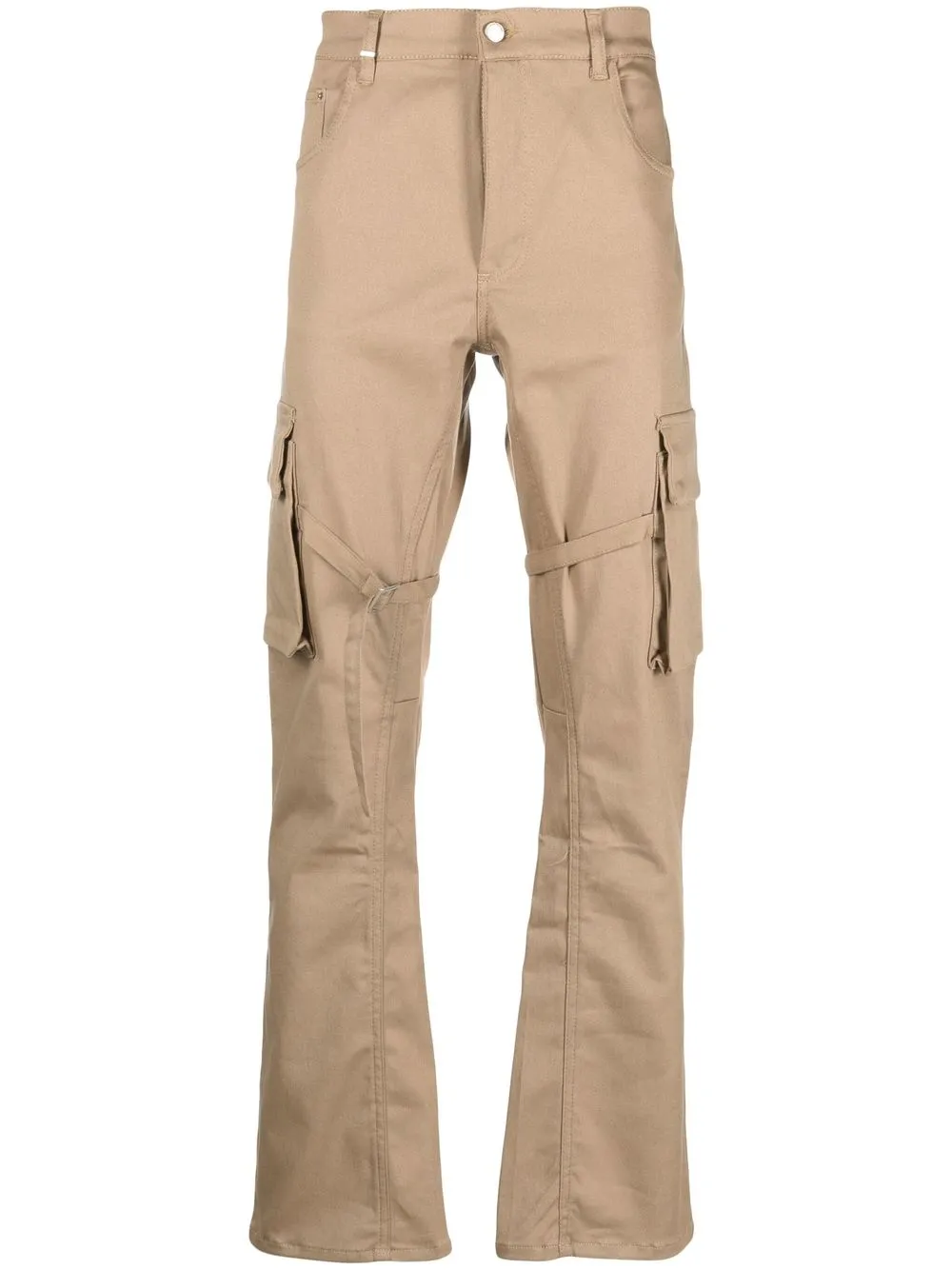 

Flaneur Homme Strap cargo trousers - Brown
