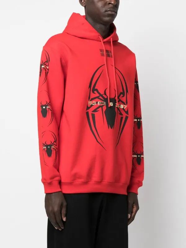 Red deals spider hoodie