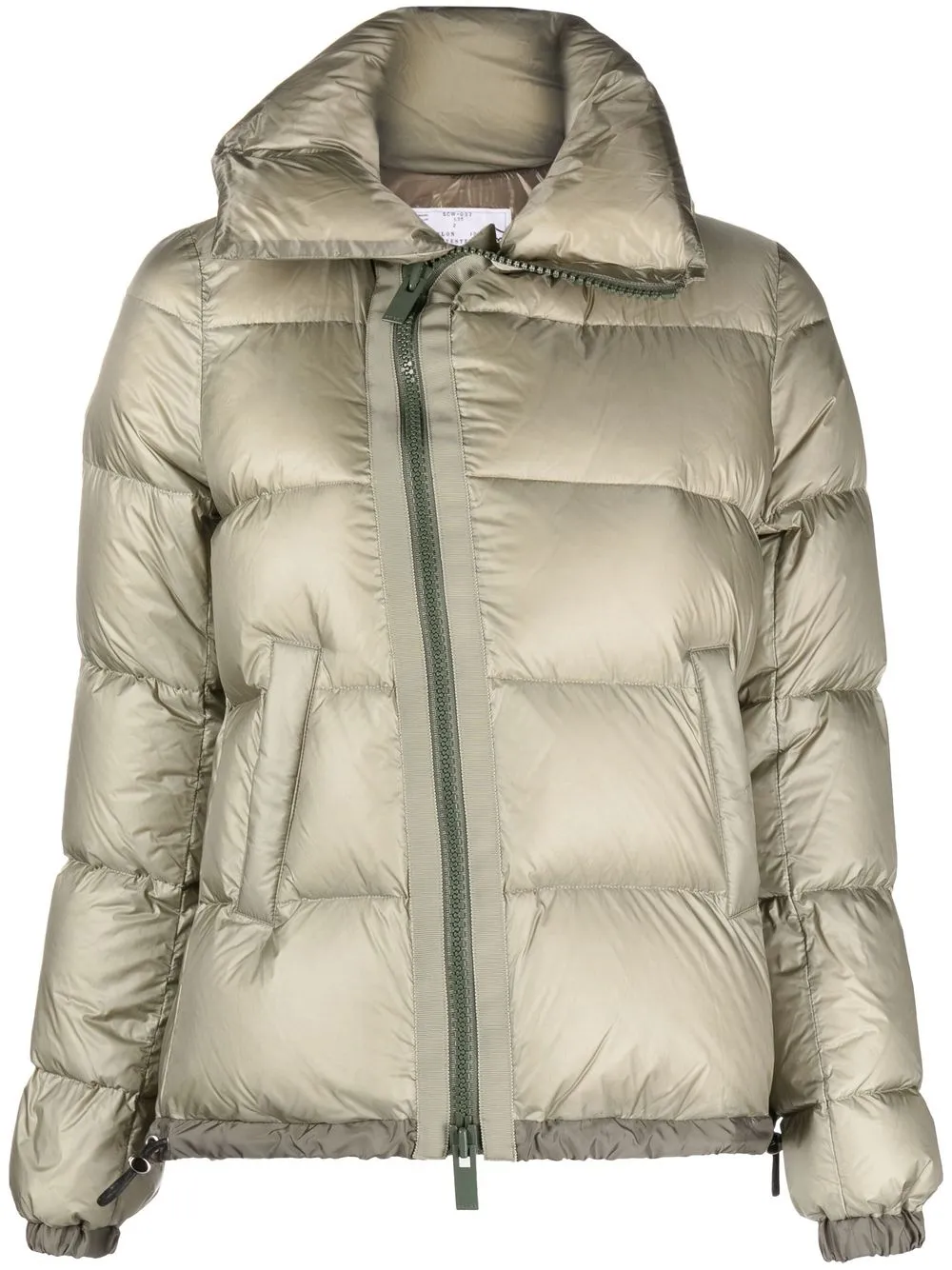 

sacai hooded puffer jacket - Green