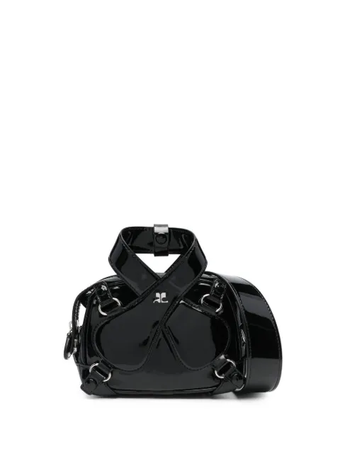 Courrèges tote con placa del logo