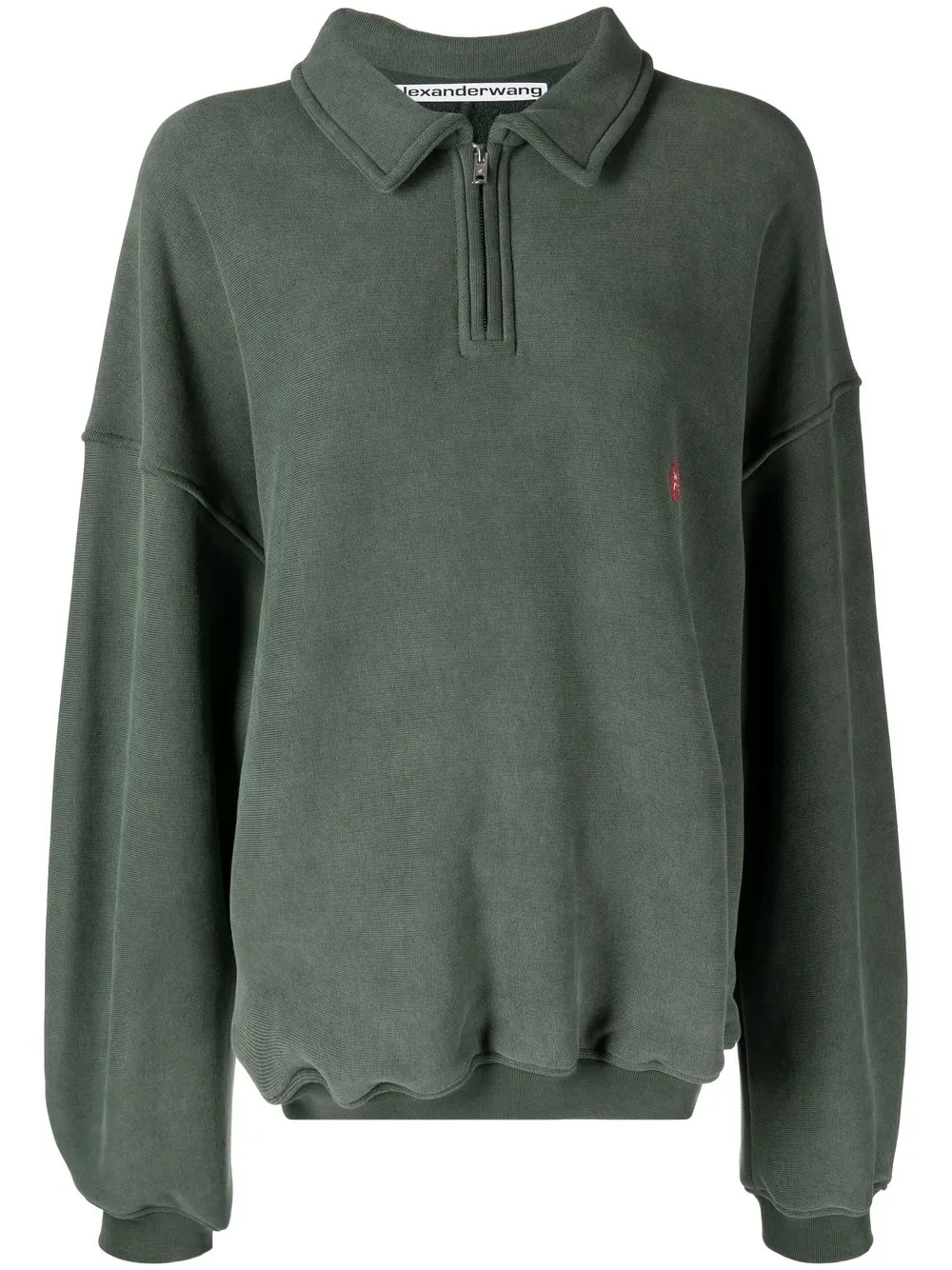 

Alexander Wang logo cotton sweatshirt - Green