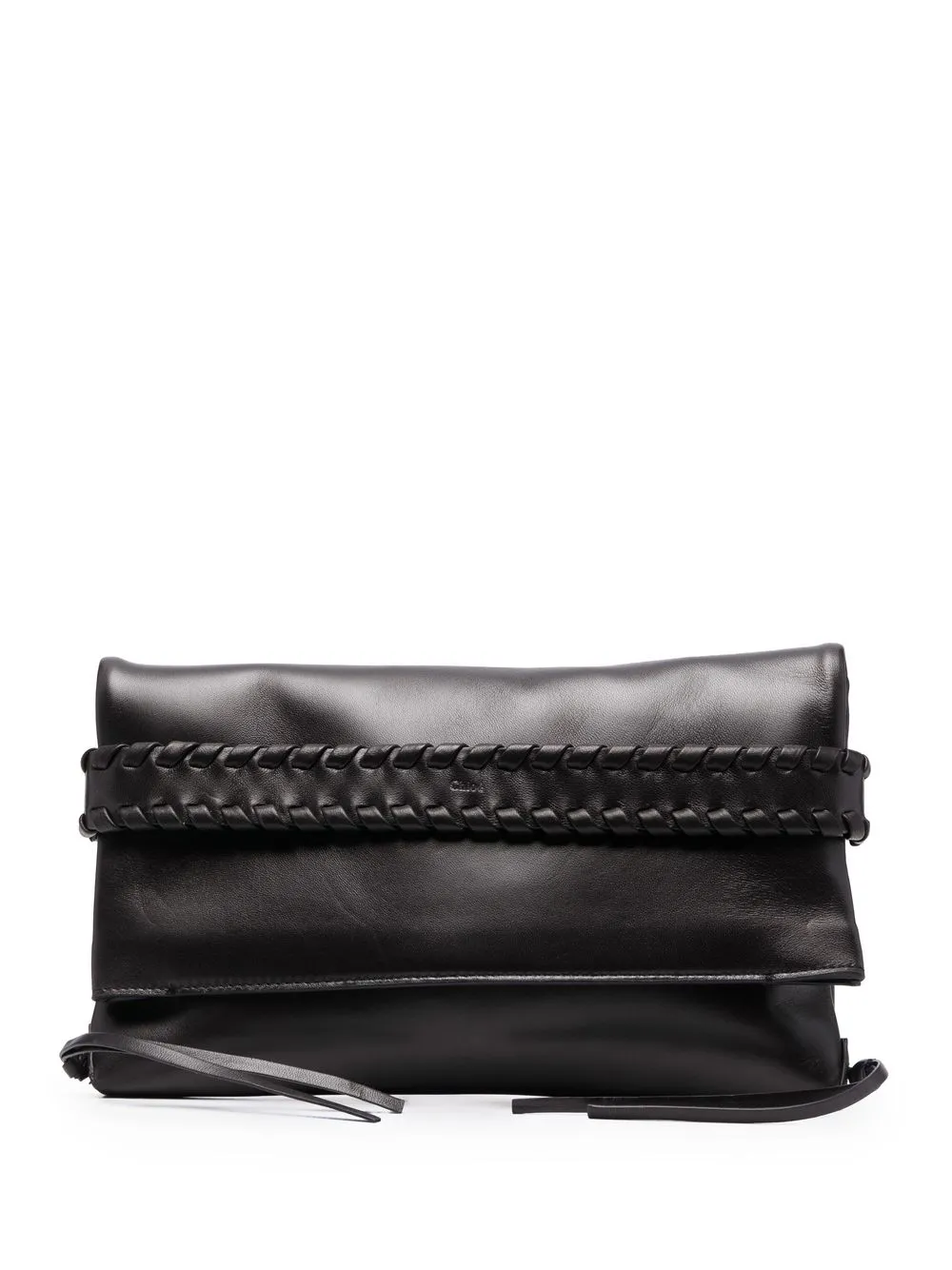 

Chloé Mony leather clutch bag - Black