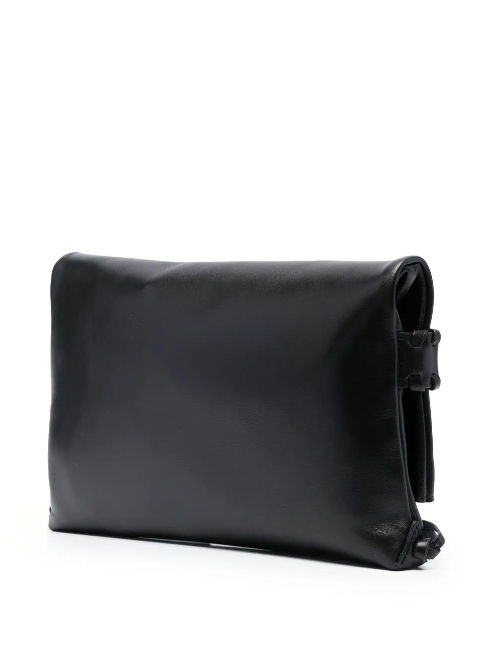 Chloé Mony Leather Clutch Bag In Black