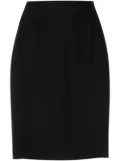 Gianfranco Ferré Pre-Owned 1990s pinstripe pencil skirt - Black