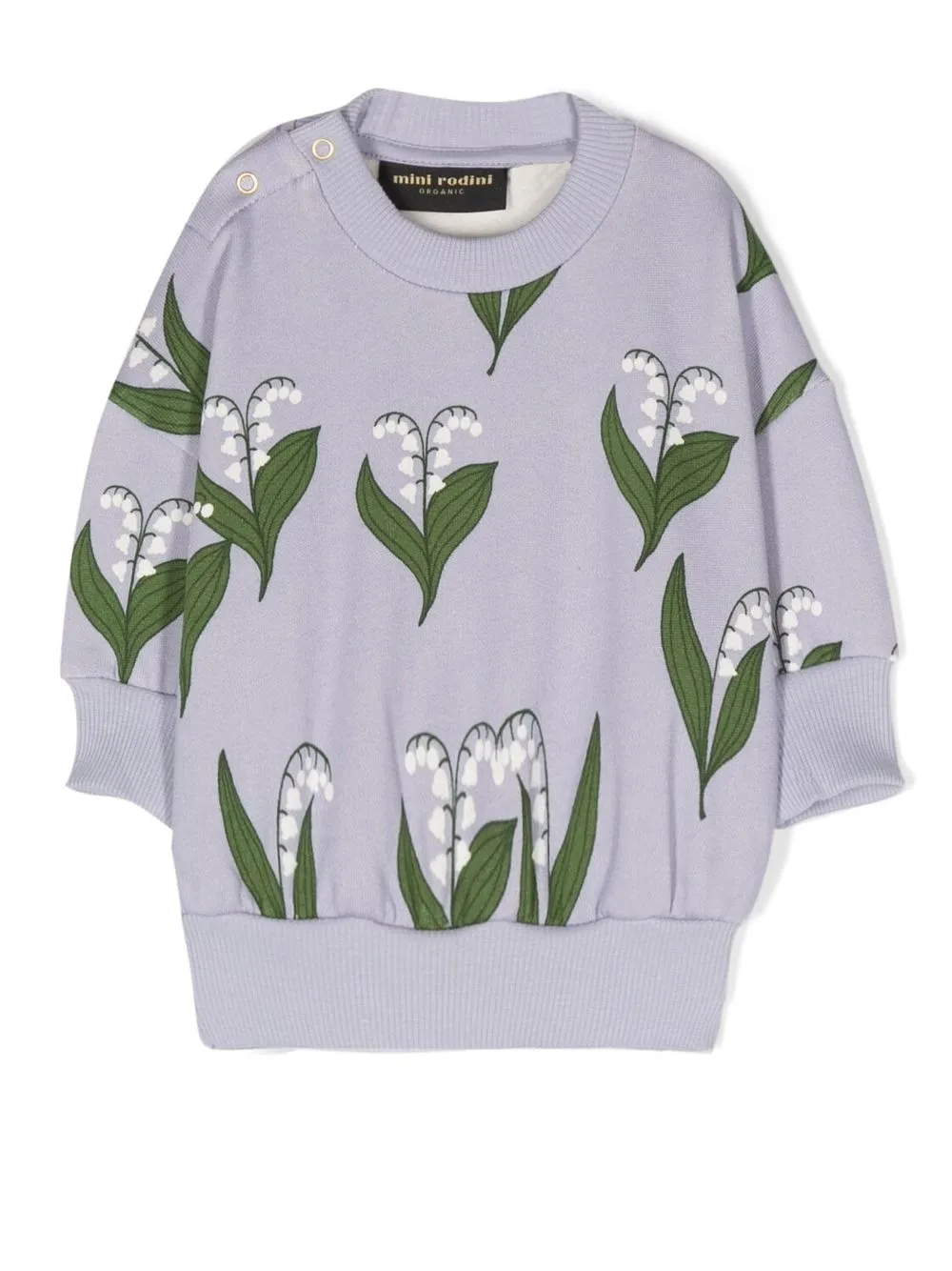 

Mini Rodini floral-print long-sleeve sweatshirt - Blue