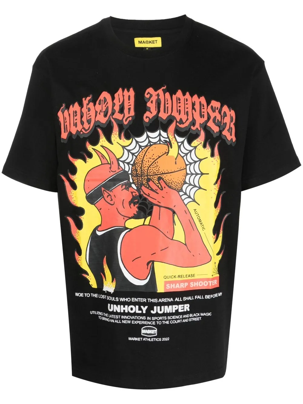 

MARKET graphic-print cotton T-shirt - Black