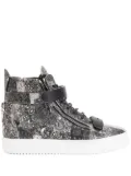 Giuseppe Zanotti paisley-print high-top sneakers - Black