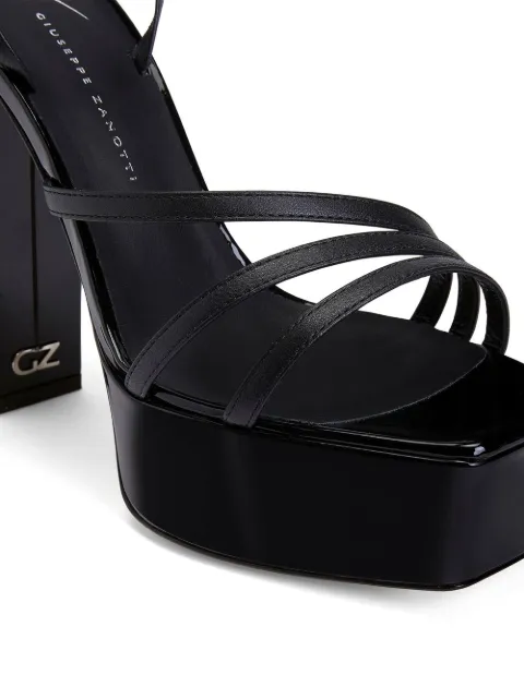 Giuseppe Zanotti Flavienne 120mm laminated leather sandals E300036005 - 3